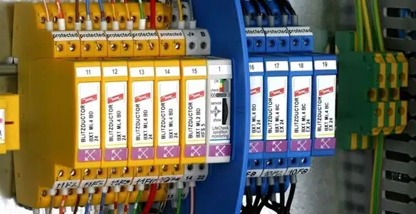 lightning surge protection equipment integrated into electrical system by certified electricians in Des Moines, IA