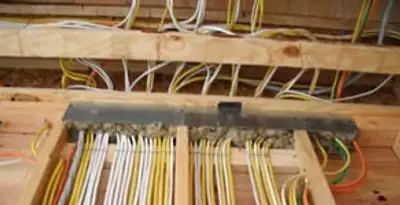 new construction wiring services with organized electrical rough-in performed by licensed electricians in Des Moines, IA
