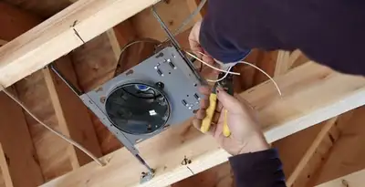 Professional recessed lighting installation with electrical wiring by licensed electricians in Des Moines, IA